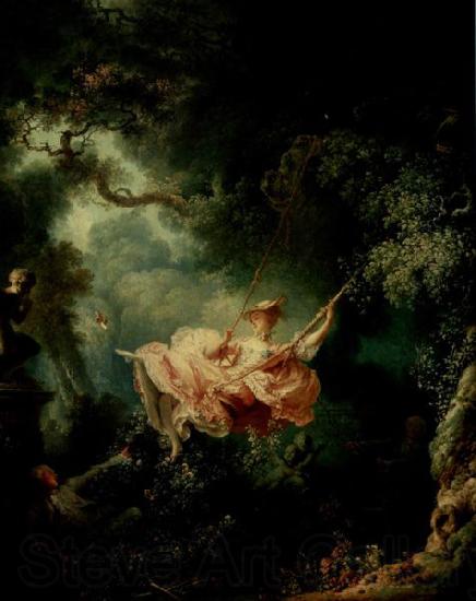 Jean-Honore Fragonard The Happy Accidents of the Swing Norge oil painting art